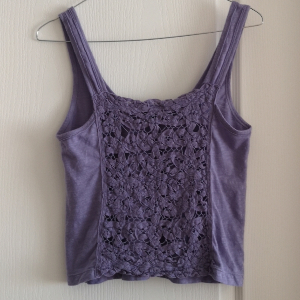 American eagle purple mini tank top